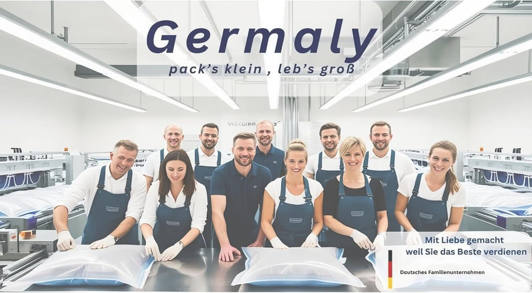 Vakuumbeutel 6er Set M 60x40 cm — Luftdichte Aufbewahrungsbeutel für Kleidung, Bettdecken &amp; Kissen |