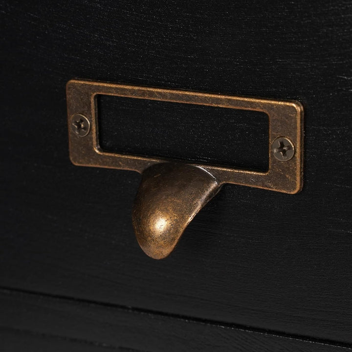 Dekltus Apothekerschrank Holz, 9 Schubladen Apotheker Schrank, Bibliothekskartenkatalogschrank, Medi