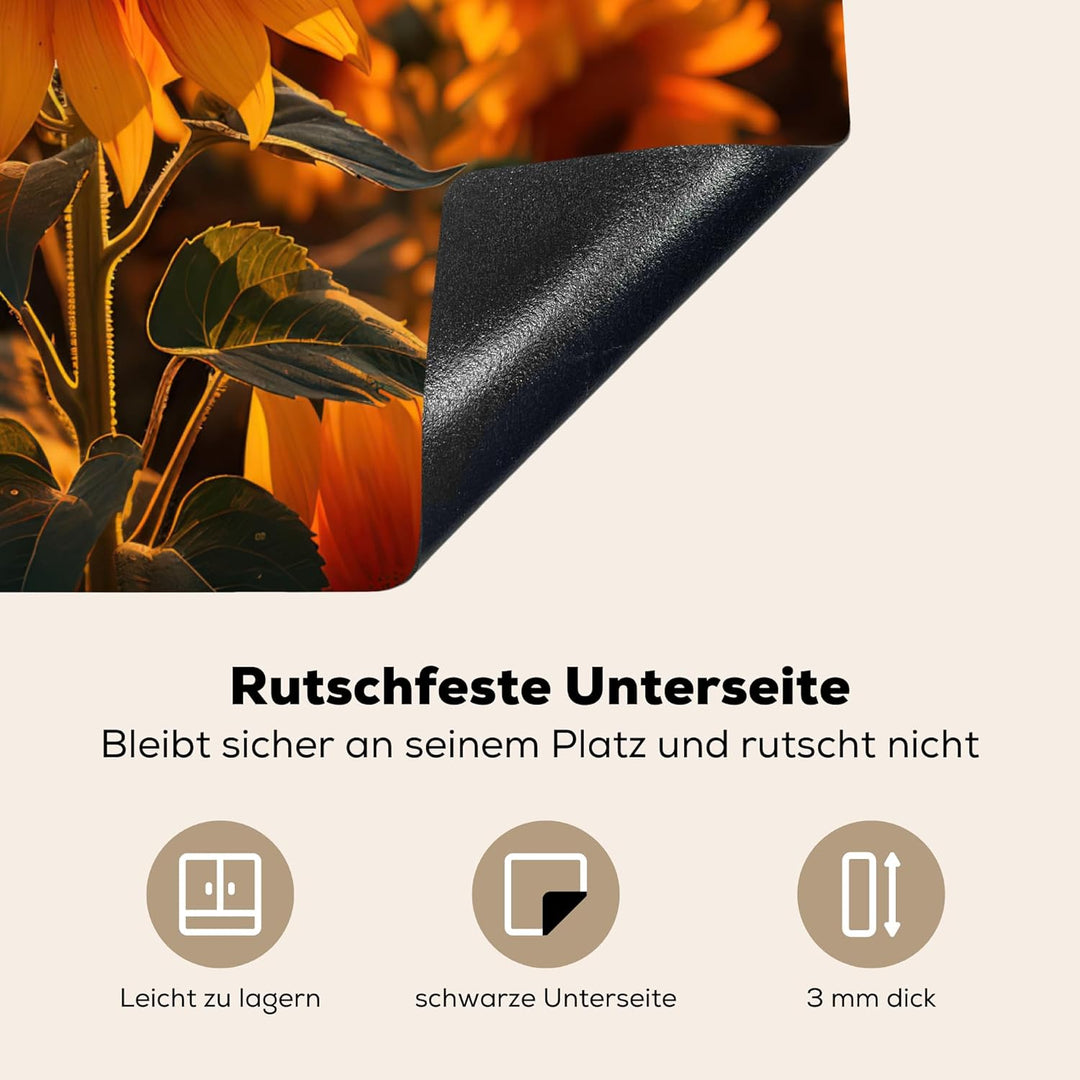 KitchenYeah© Herdabdeckplatte Einteilig Ceranfeld Abdeckplatte Küche Deko Ceranfeldabdeckung Herdabd