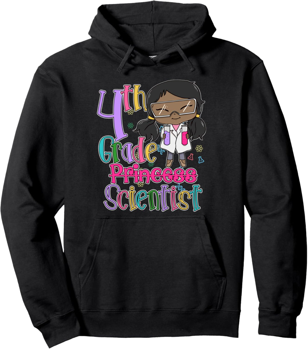 4. Klasse Wissenschaftler Black Girl STEM School Science Pullover Hoodie