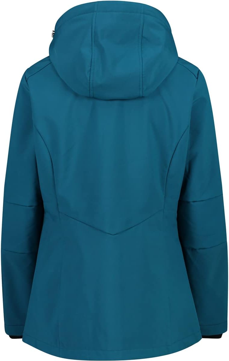 CMP Damen Damen-softshelljacke mit Abnehmbarer Kapuze WOMAN JACKET ZIP HOOD 36 Deep Lake, 36 Deep La