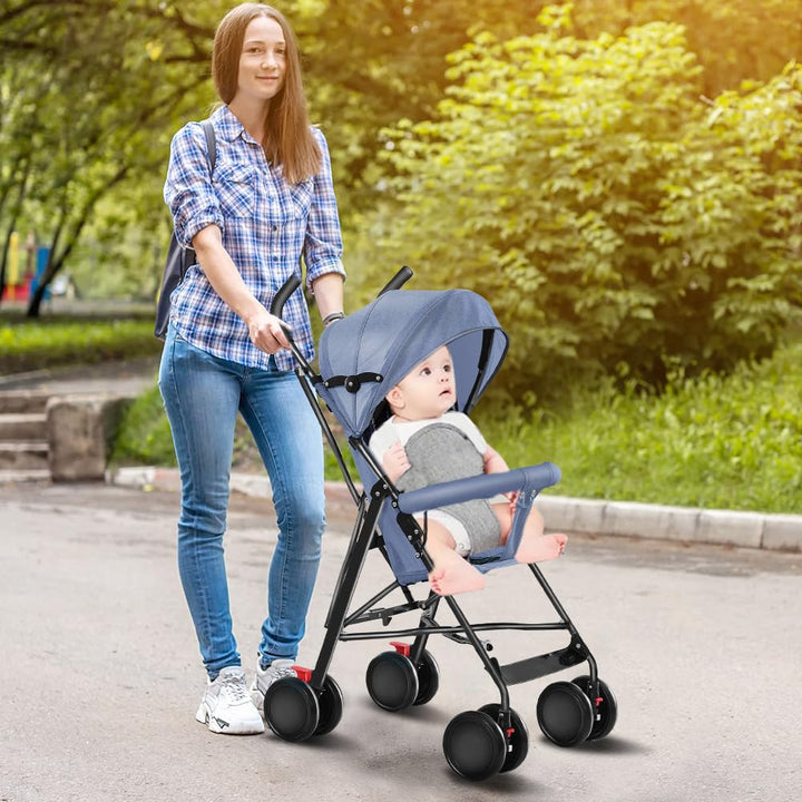 Buggy, kompakter Kinderwagen, 0-4 Jahre, leicht und handlich, mit einer Hand faltbar, neigbare Rücke