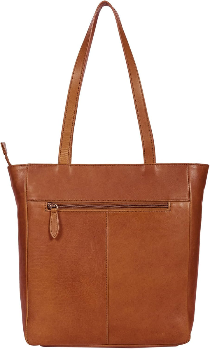 Benthill Schultertasche Damen Echt Leder | Shopper aus echtem Rindsleder | Vintage Handtasche mit vi