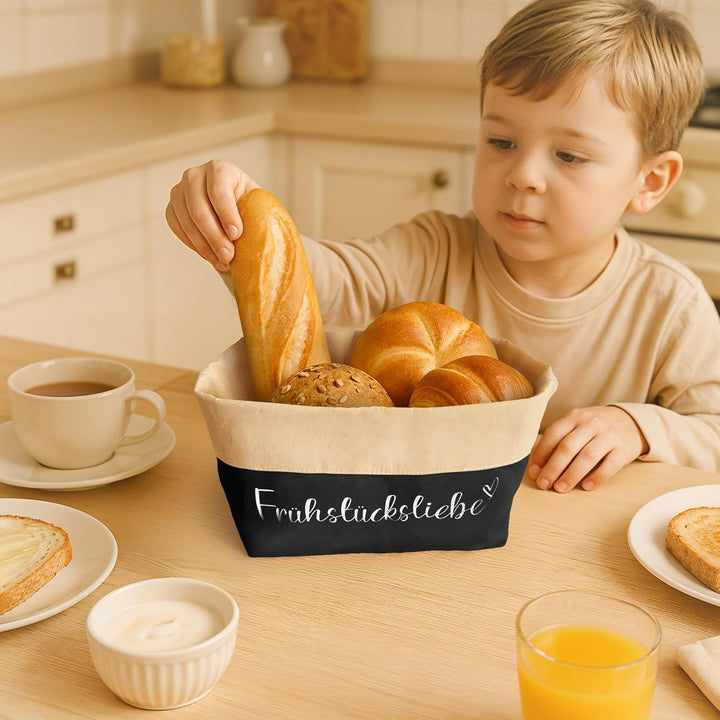 Brotkorb [STOFF] Brötchenkorb stoff | Brotbeutel aufbewahrung frischhalten | Brotkörbchen | Frühstüc