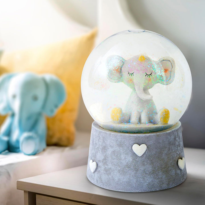 Mousehouse Gifts Elefanten Schneekugel Spieluhr Geschenk für Jungen Mädchen Kinder oder Baby