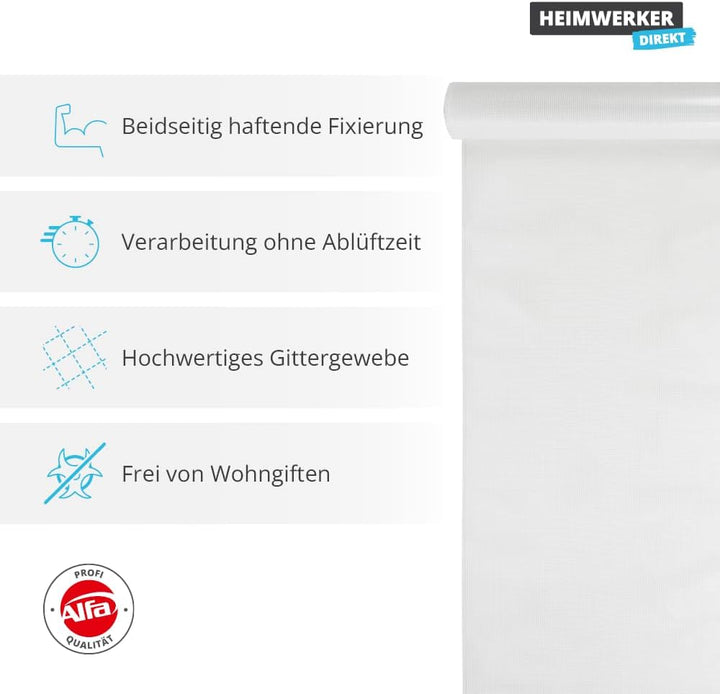 2x 25m² Alfa Verlegegitter Profi-Qualität Belagsfixierung Boden, Weichmacherbeständig rückstandsfrei