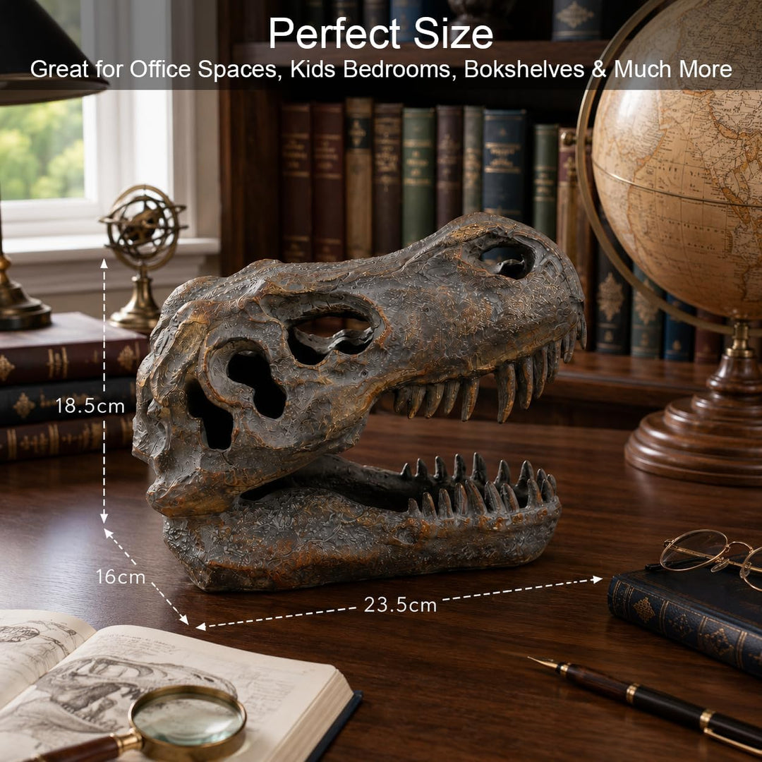 Nemesis Now Figur Tyrannosaurus Rex Totenkopf, freistehend, 18,5 cm, Grau