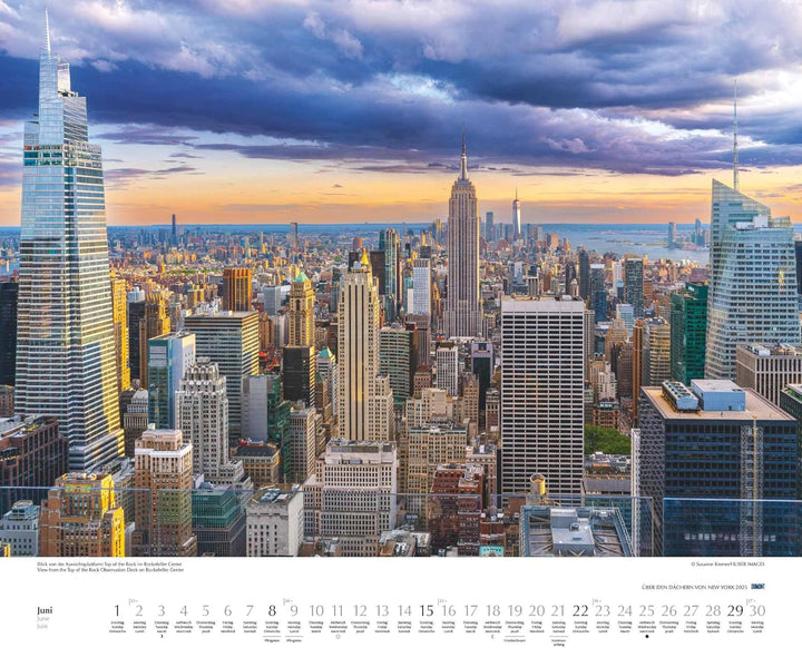 DUMONT - Über den Dächern von New York 2025 Wandkalender, 60x50cm, Fotokunst-Kalender mit einzigarti
