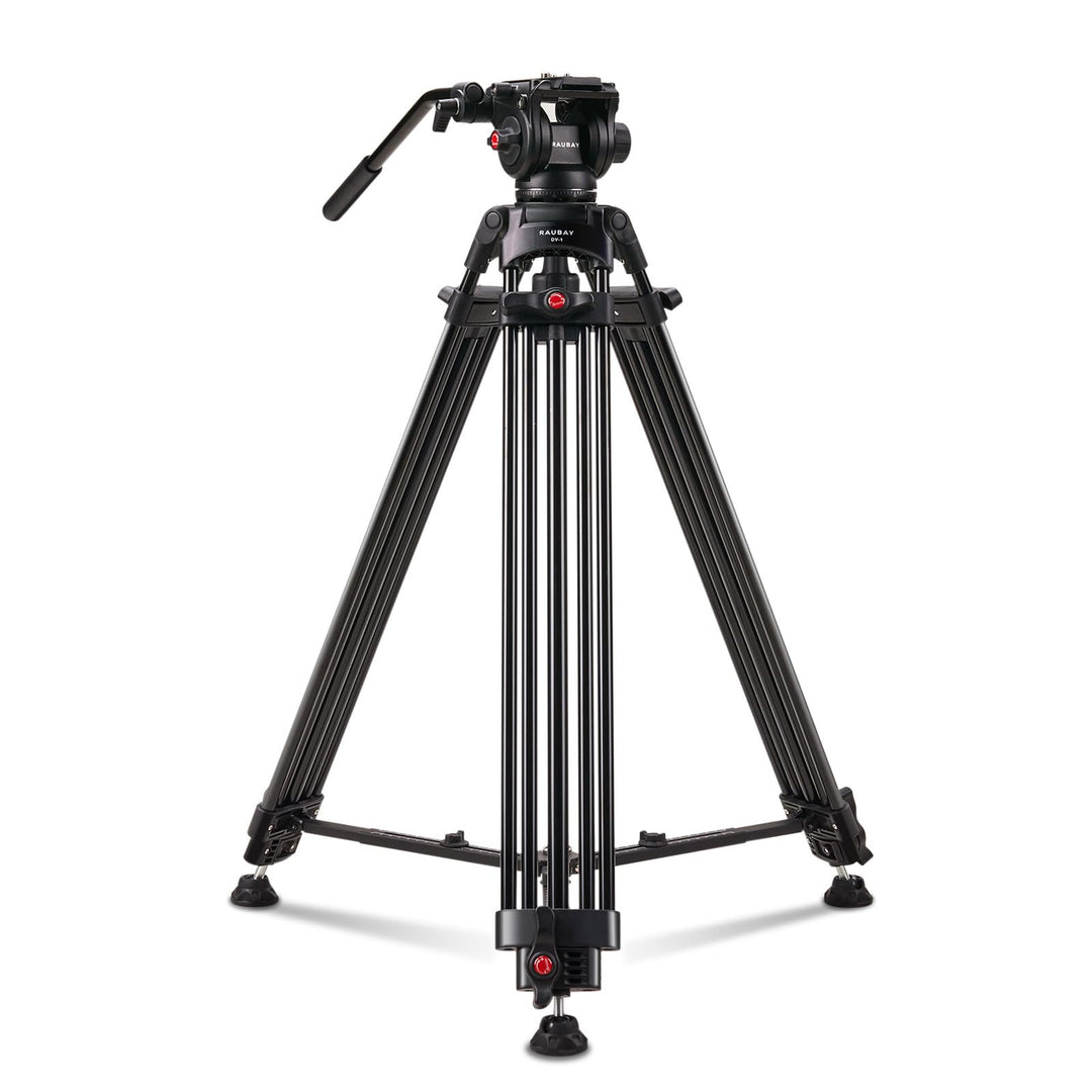 【Neigungsspannung-Design】 RAUBAY 179,8 cm Professionelle robuste Videokamera-Stativ mit Flüssigkeits