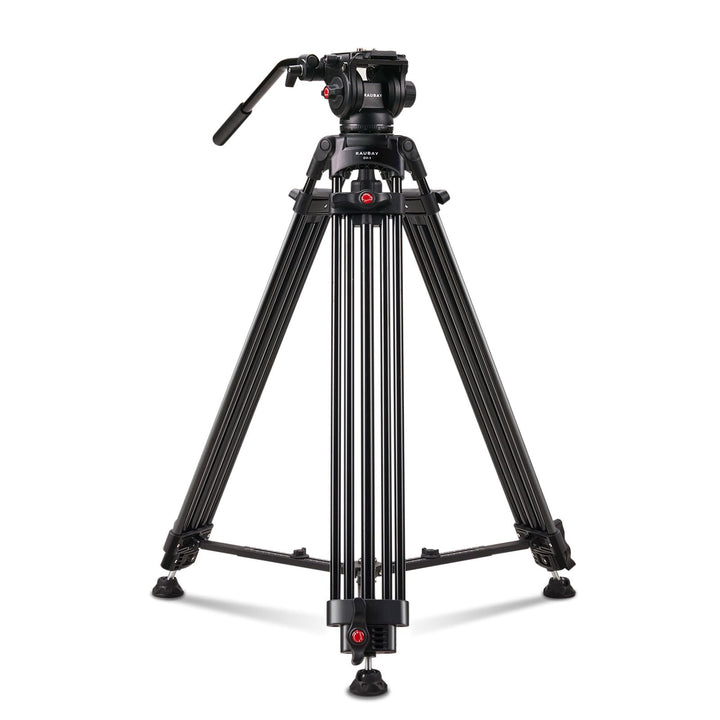 【Neigungsspannung-Design】 RAUBAY 179,8 cm Professionelle robuste Videokamera-Stativ mit Flüssigkeits