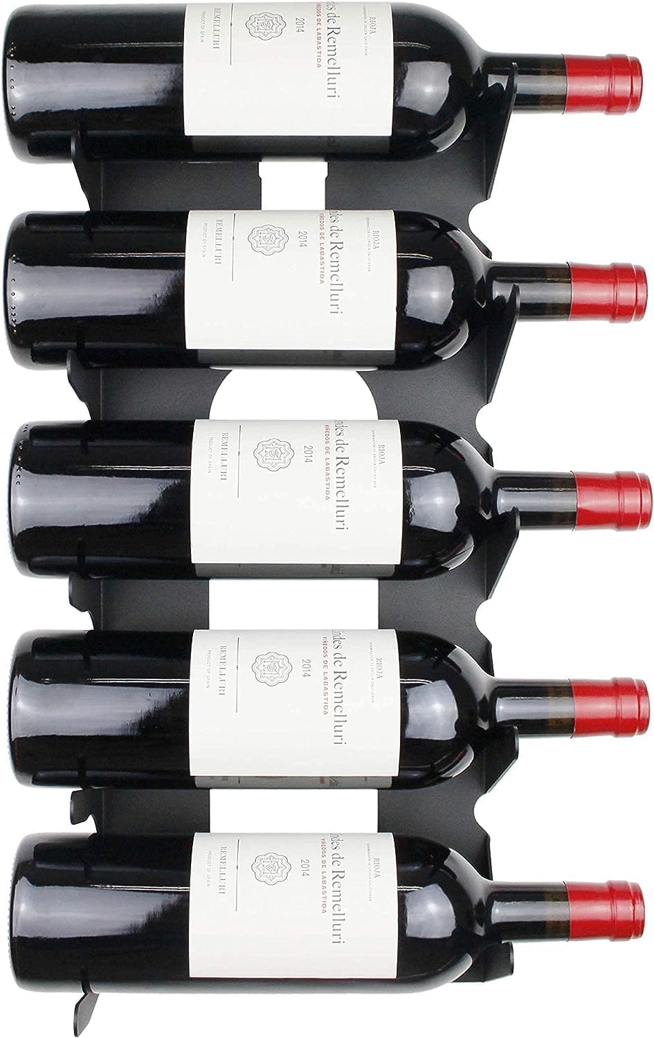 etterr Weinregale aus Stahl für alle Weinsorten, mit Wandankern und Verkleidung. (Weiss)