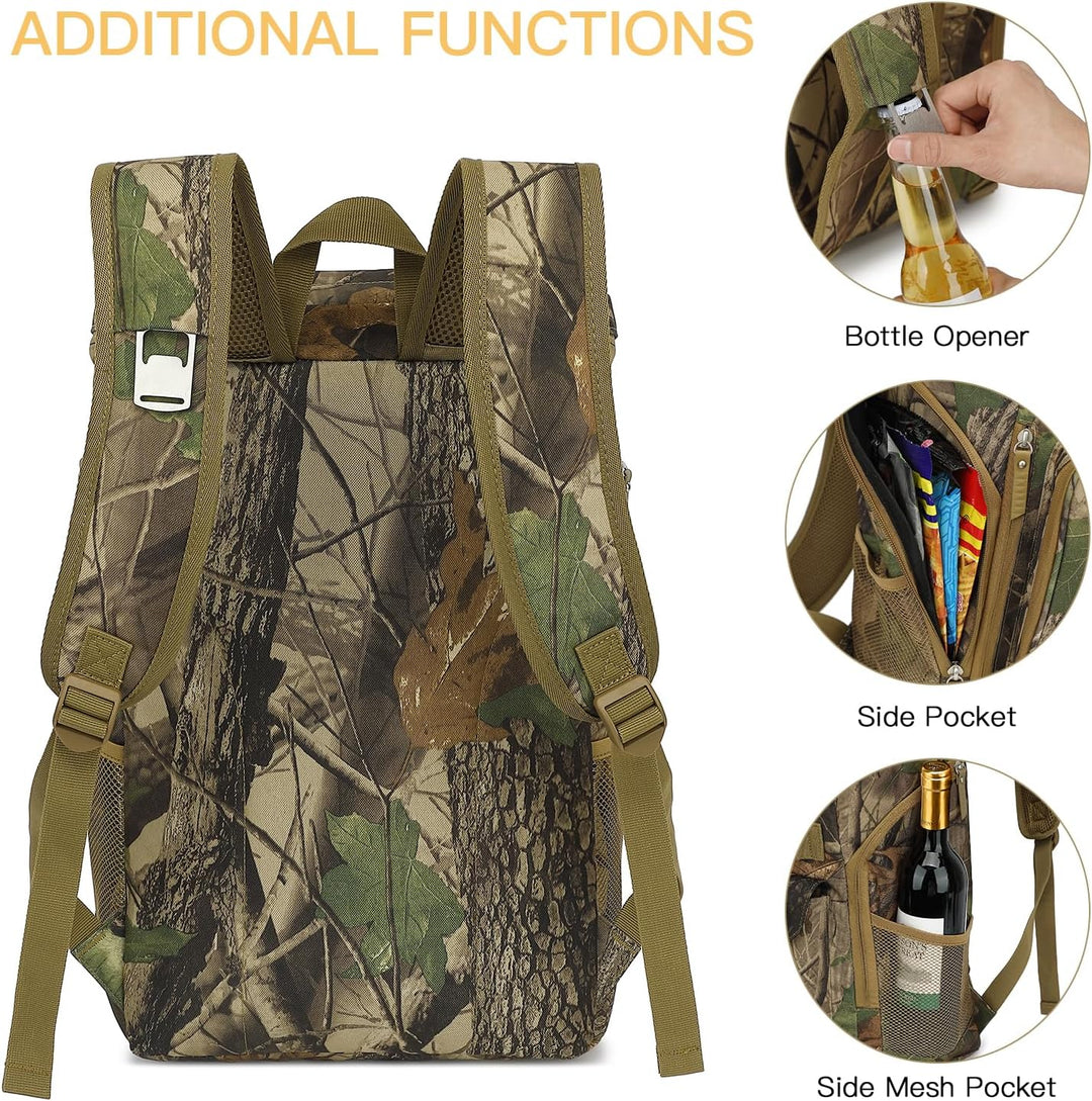 TUGUAN Kühlrucksack 30L Gross Kühltasche Picknickrucksack Isolierte Thermo Rucksack für Camping, Wan