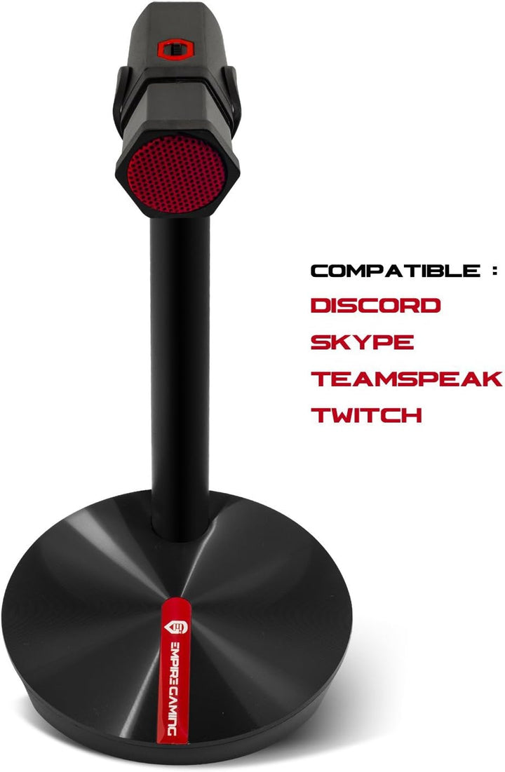 EMPIRE GAMING- Microphone for PC, Mac, Consoles - Micro Ideal Podcast YouTube, Streaming Twitch, Cha