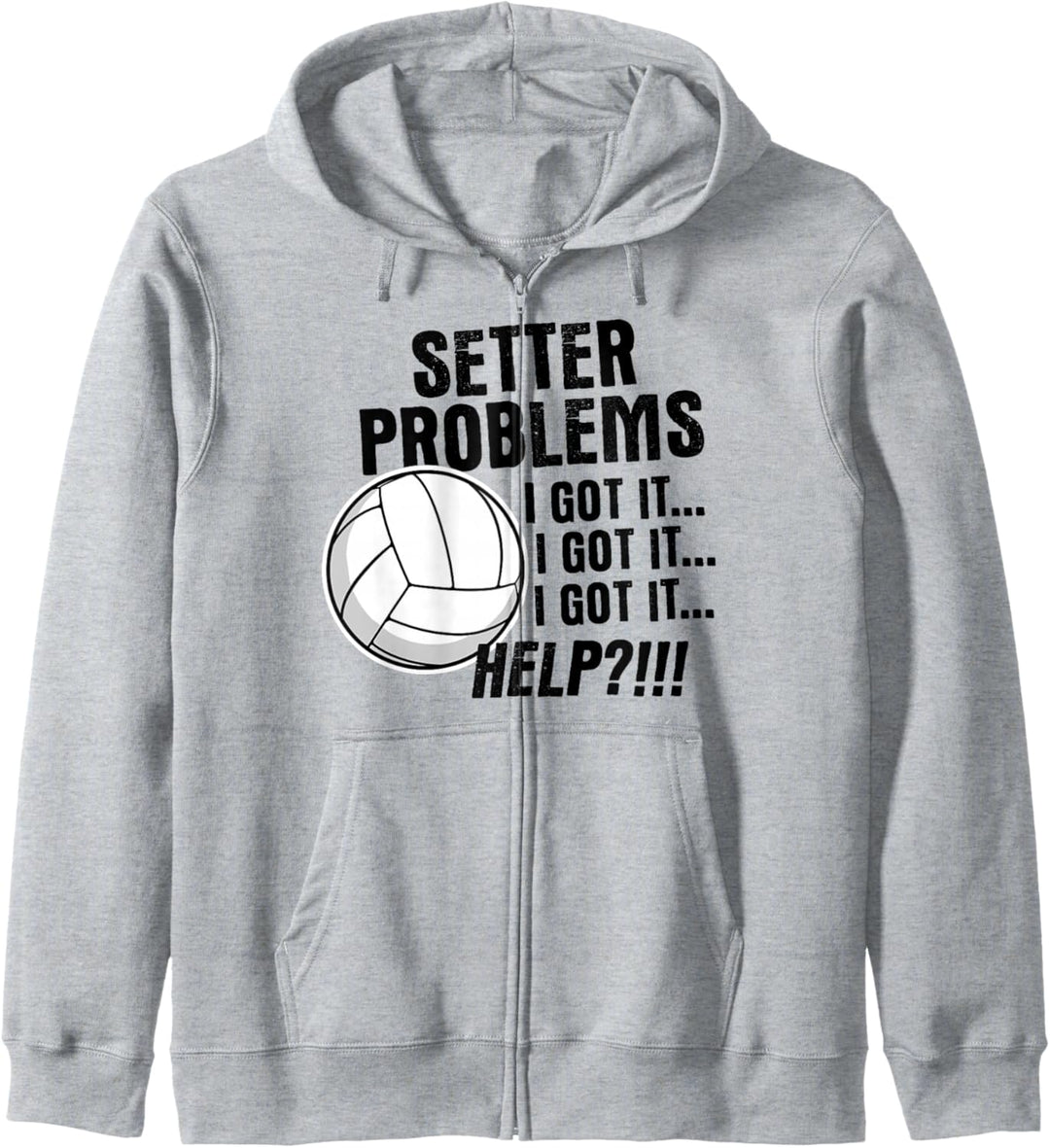 Lustiges Volleyballspieler Geschenk Zuspieler Beach Kapuzenjacke