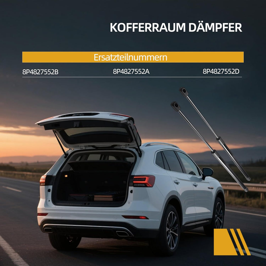 JAVOUKA 2 x Gasfeder Dämpfer Heckklappe Passend für Audi A3 Sportback 8PA 2004-2013, Heckklappendämp