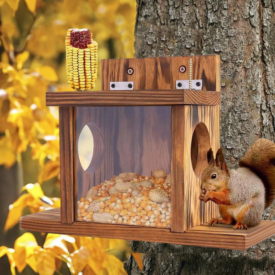 Eichhörnchen-Futterhaus, Holz-Eichhörnchen-Futterhaus | Chipmunk-Futterstation | Hölzerner Chipmunk-
