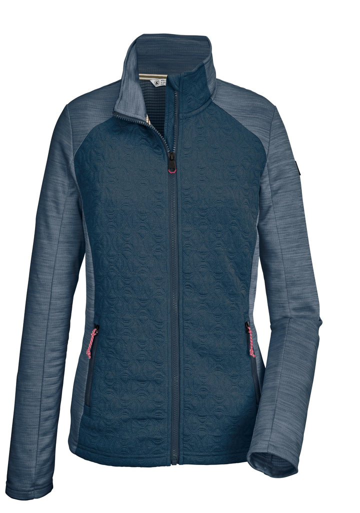Killtec Damen Kos 68 Wmn Flx Jckt Stretchjacke mit Stehkragen/Fleecejacke 36 dunkelblau, 36 dunkelbl