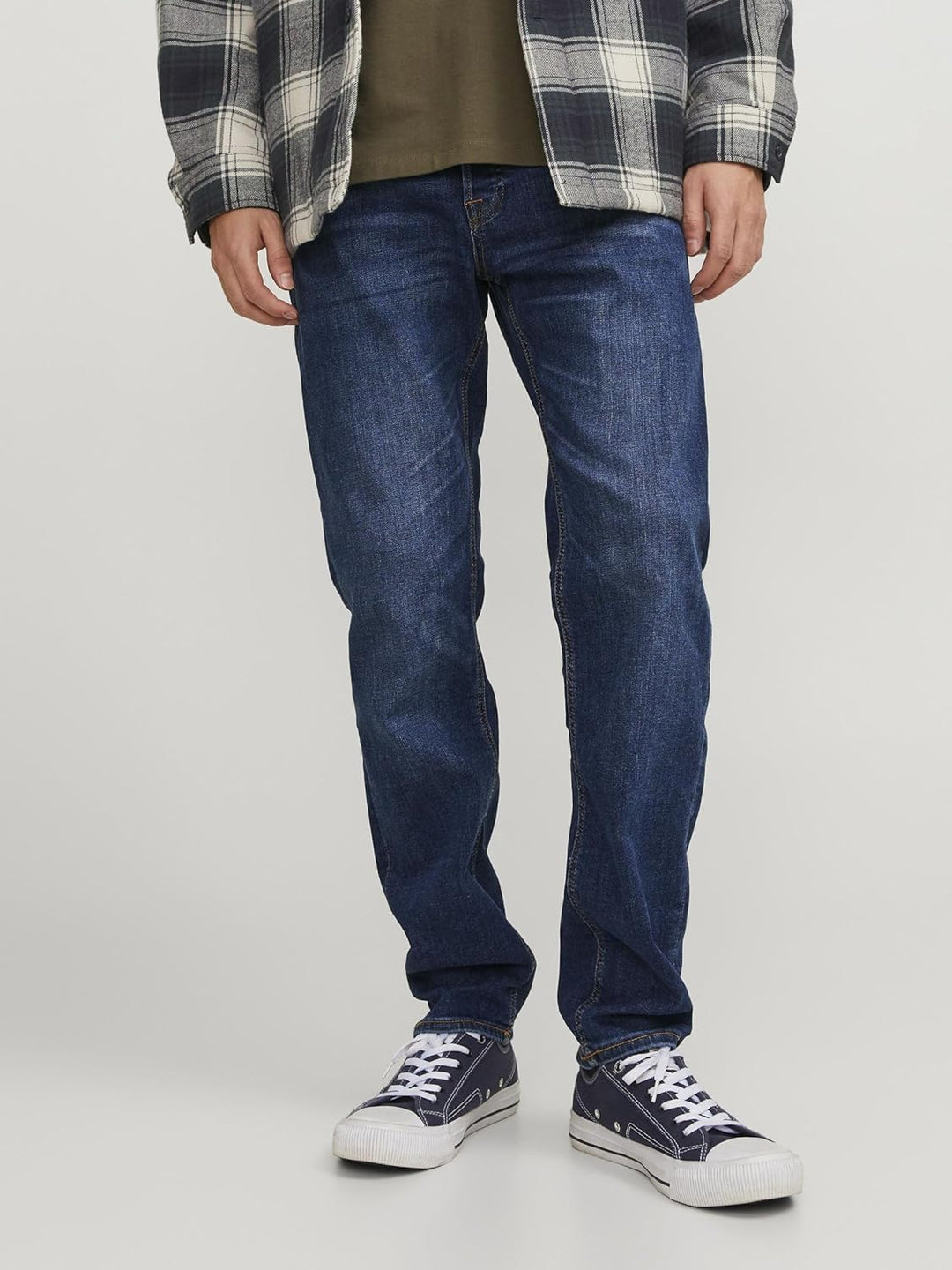 JACK & JONES Mike Original Comfort Fit Herren Jeans Hose 33W / 32L Blue Denim 1, 33W / 32L Blue Deni