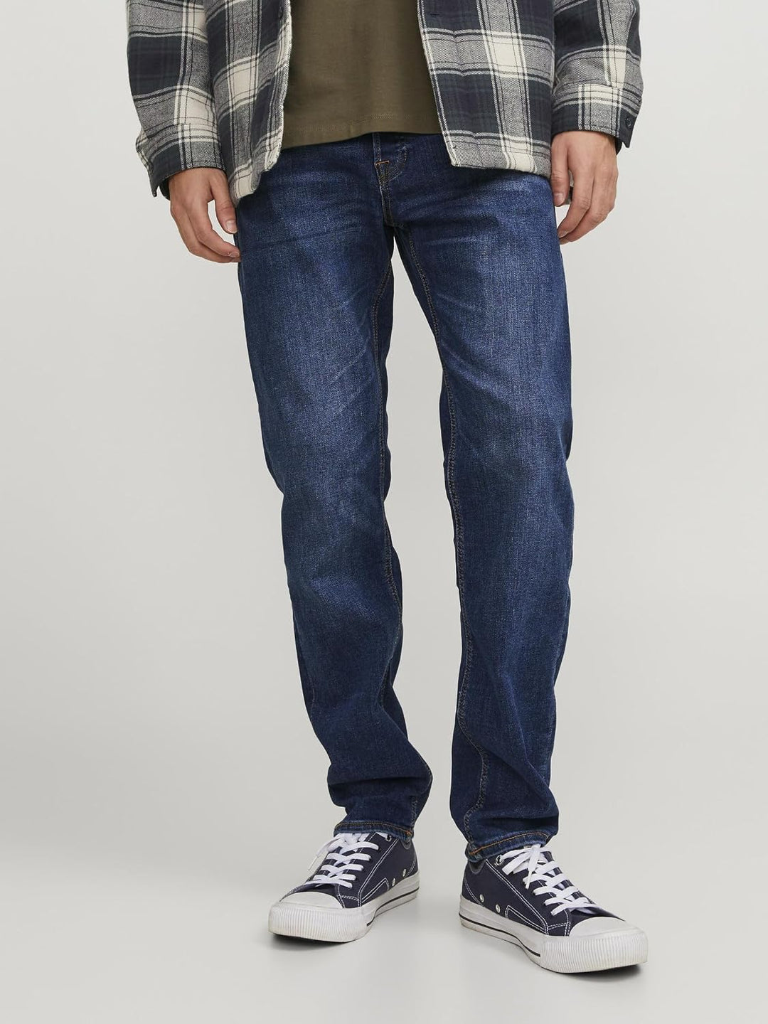 JACK &amp; JONES Herren Jjimike Jjoriginal Am 815 Noos Loose Fit Jeans 36W / 34L Blau (Blue Denim Blue D