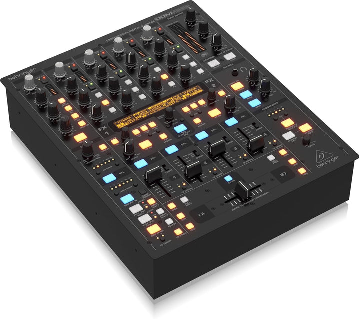 Behringer DIGITAL PRO MIXER DDM4000 Ultimativer 5-Kanal-Digital-DJ-Mixer mit Sampler, 4 FX-Sektionen