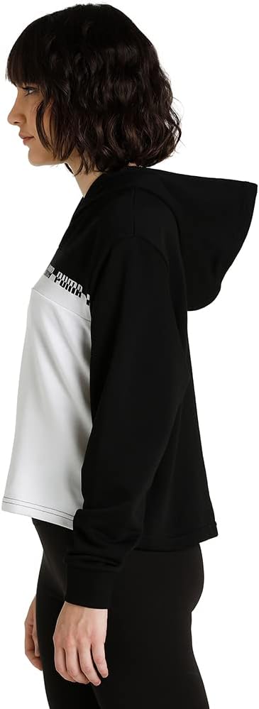 PUMA Amplified Cropped Damen Hoodie Puma Black M
