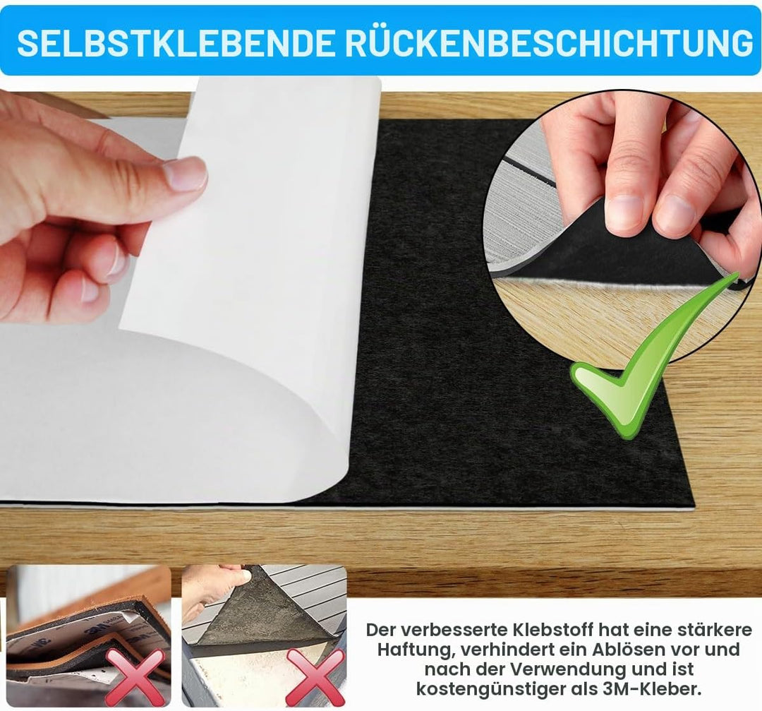 Hzkaicun Eva Schaum Boot 240x17/41/60/90 cm, Teakholz Eva Schaum Bodenbelag, Selbstklebende Deck Tep