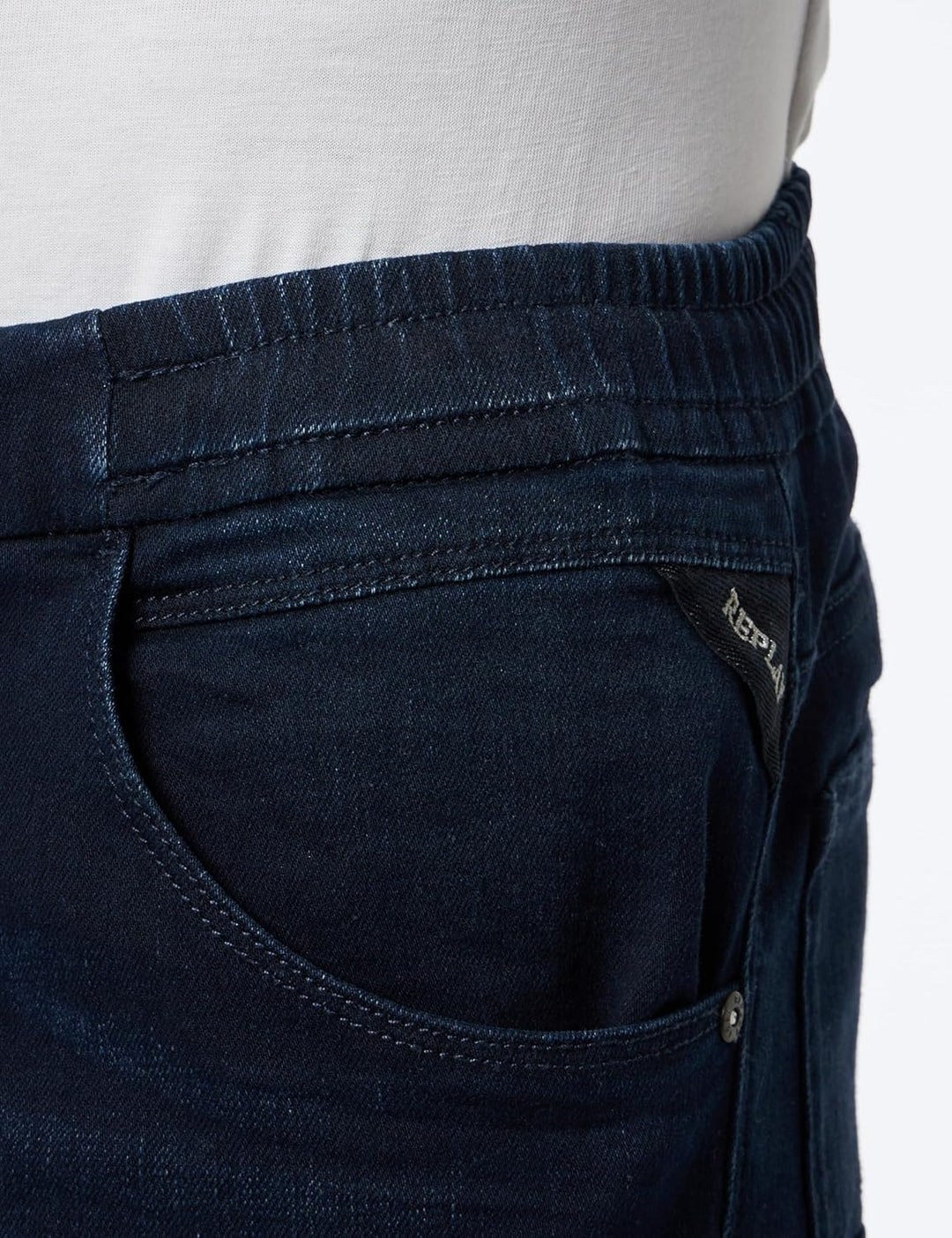 Replay Herren Jeans Milano mit Power Stretch 28W / 30L Dark Blue 007, 28W / 30L Dark Blue 007