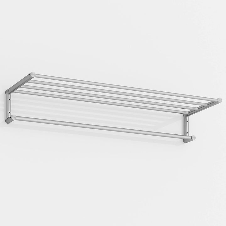PHOS Design, G18-800, 80 cm breite Wandgarderobe mit Kleiderstangen aus Edelstahl 80 cm Breite, ohne