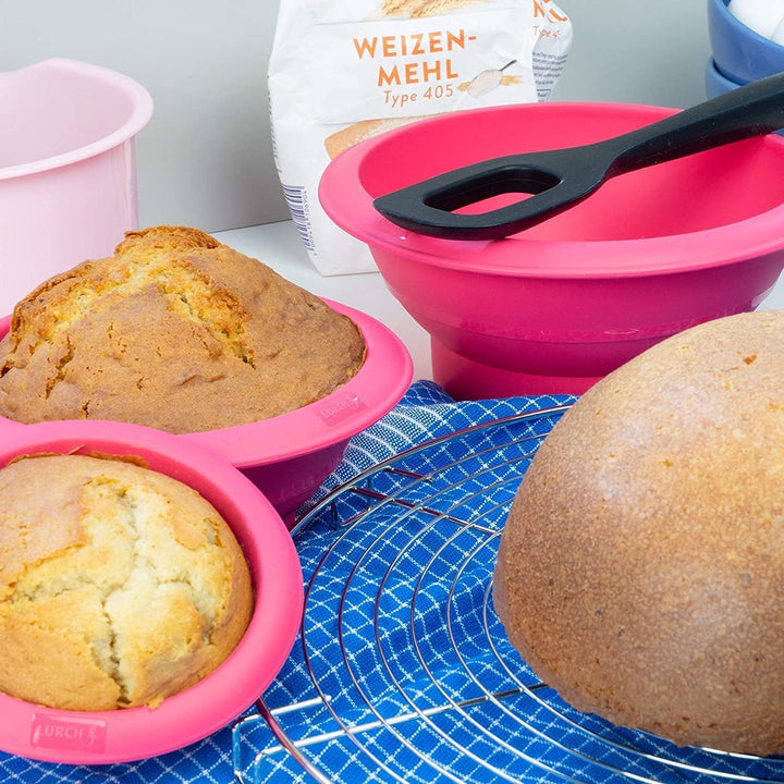 Lurch FlexiForm 83005 Halbkugel 3er Set zum Backen von Kuchen in Form von Köpfen, Bällen, Marienkäfe