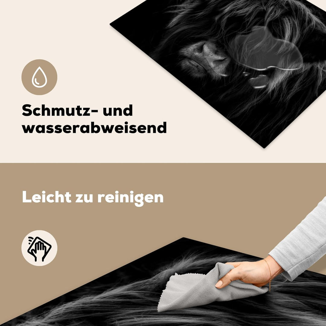 Herdabdeckplatte Einteilig Küche Herdabdeckung Induktionsfeld Ceranfeld Herdabdeckplatten Vinyl Matt