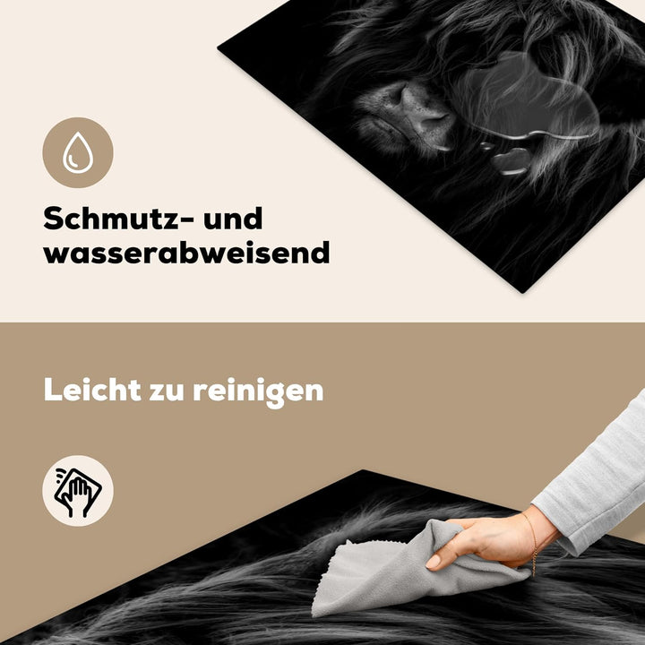 Herdabdeckplatte Einteilig Küche Herdabdeckung Induktionsfeld Ceranfeld Herdabdeckplatten Vinyl Matt