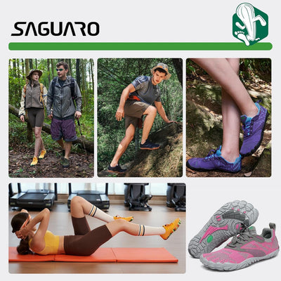 SAGUARO Herren Damen Barfussschuhe Wanderschuhe Traillaufschuhe Minimalistische Outdoor Wassersports