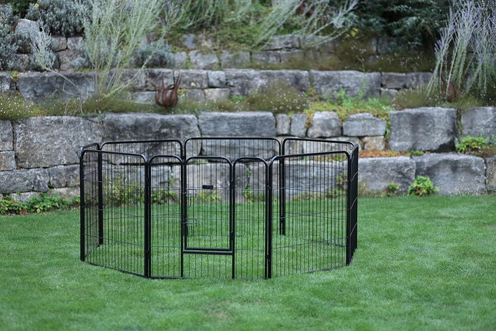 Kerbl 80577 Hunde- und Welpengehege 80x77cm, 8 Elemente, mit Türe, 20.12 kg