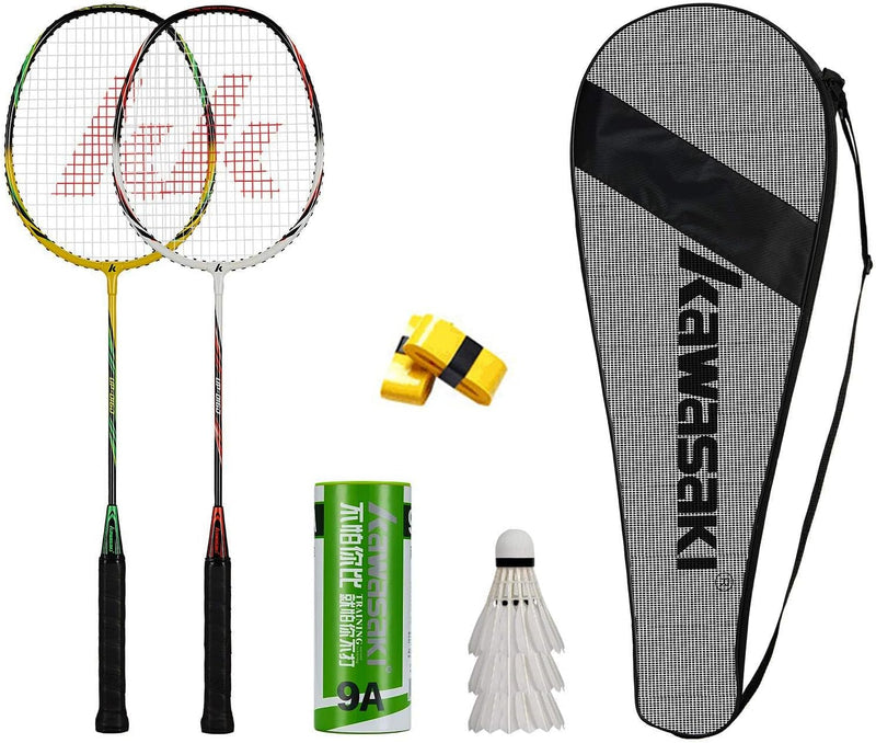 Kawasaki Badminton schläger Federball Set Badminton Racket badmintonschläger Profi mit 3 Badminton b