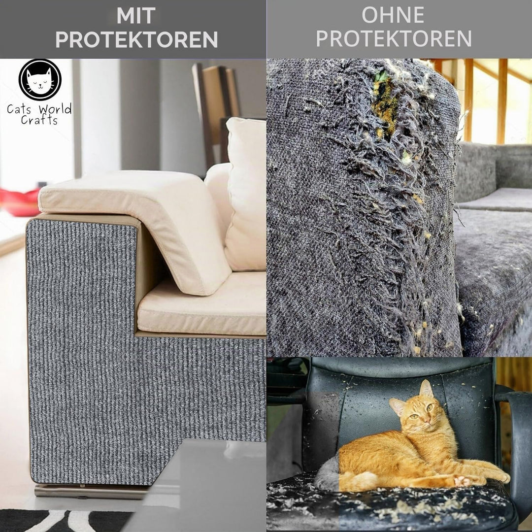Kratzmatte Katze Selbstklebend,Kratzfestes Sofa kratzmatte Katze,Selbstklebend Kratzteppich Katze Wa