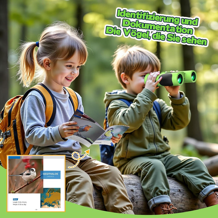 Fernglas für Kinder, Outdoor Spielzeug Mädchen Geschenke 3-12 Jahre Kinderspiele ab 3-12 Jahre Gebur