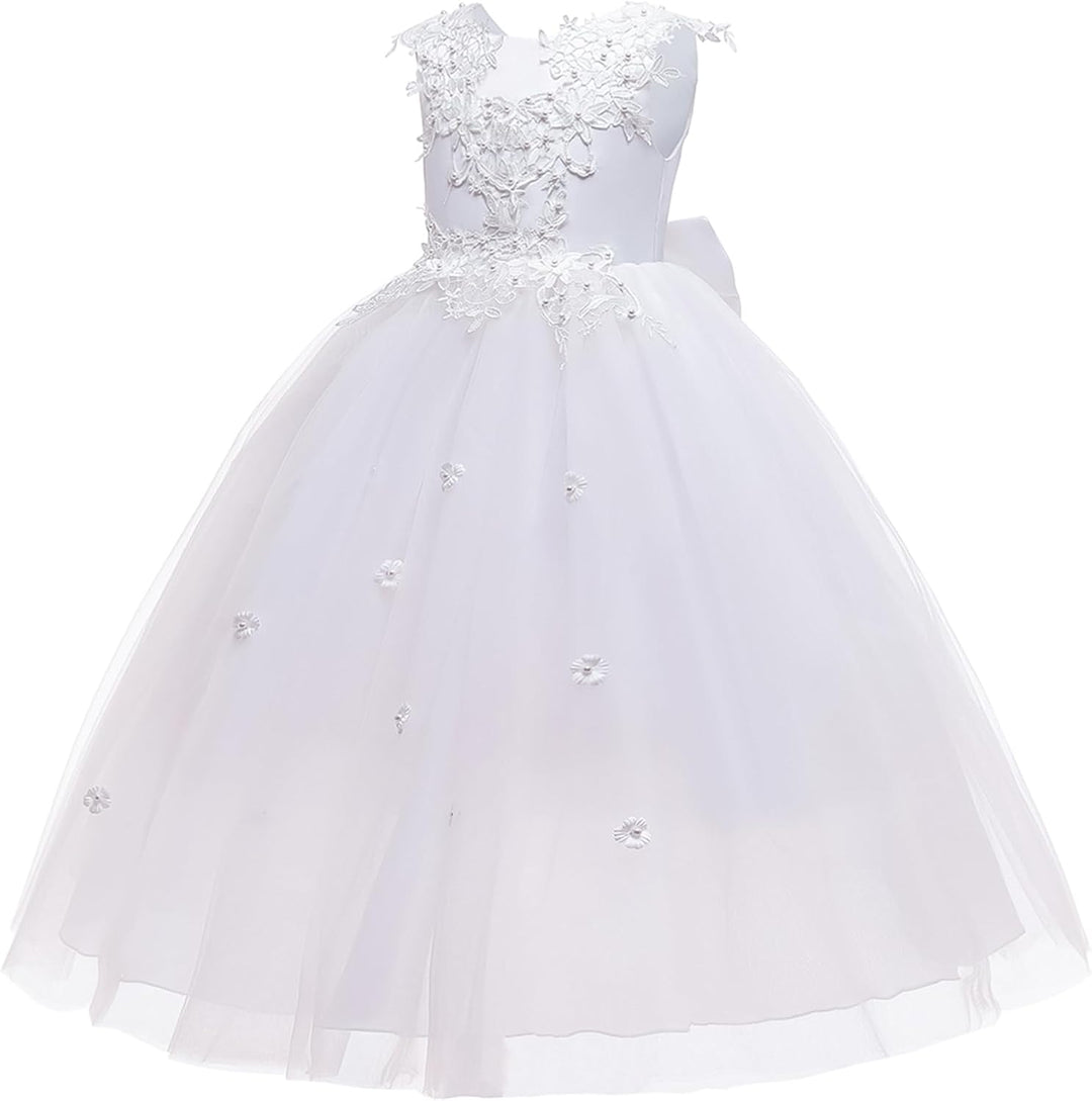 LOLANTA Festliches Kleid Mädchen, Prinzessin Kleider Mädchen Hochzeit Partykleid, Elegant Langes Abe