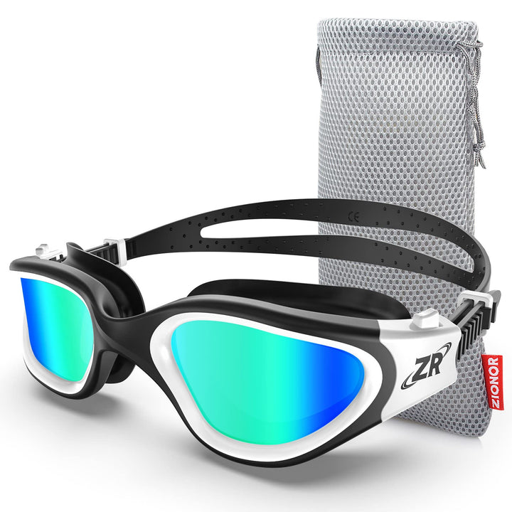 ZIONOR G1 - Polarisierte Schwimmbrille für Unisex und Erwachsene und Damen, beschlagfrei, 100% UV-Sc