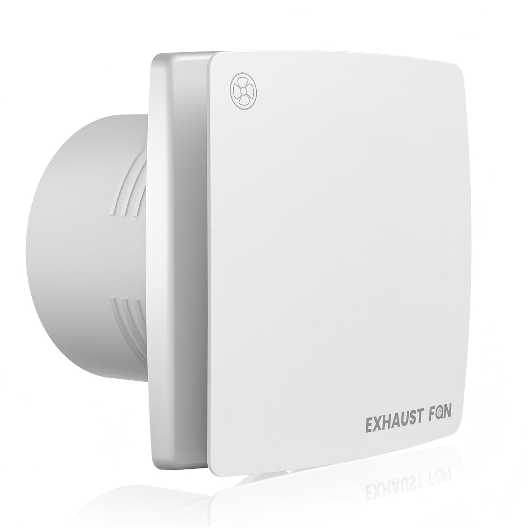 100mm Badlüfter mit Lichtschalter-Aktivierung Leiser IPX4 - Weiss | 130m³/h Starke Belüftung, 8W Kup