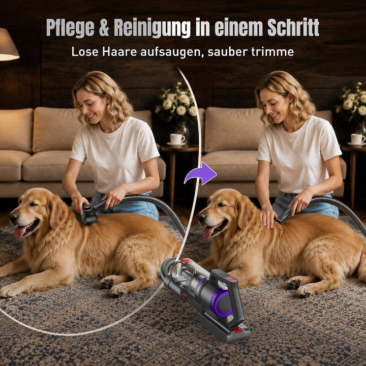 Akku Staubsauger, 600W/58000Pa/75Min, Laufzeit Staubsauger Kabellos mit Smart LED Display und Ladest