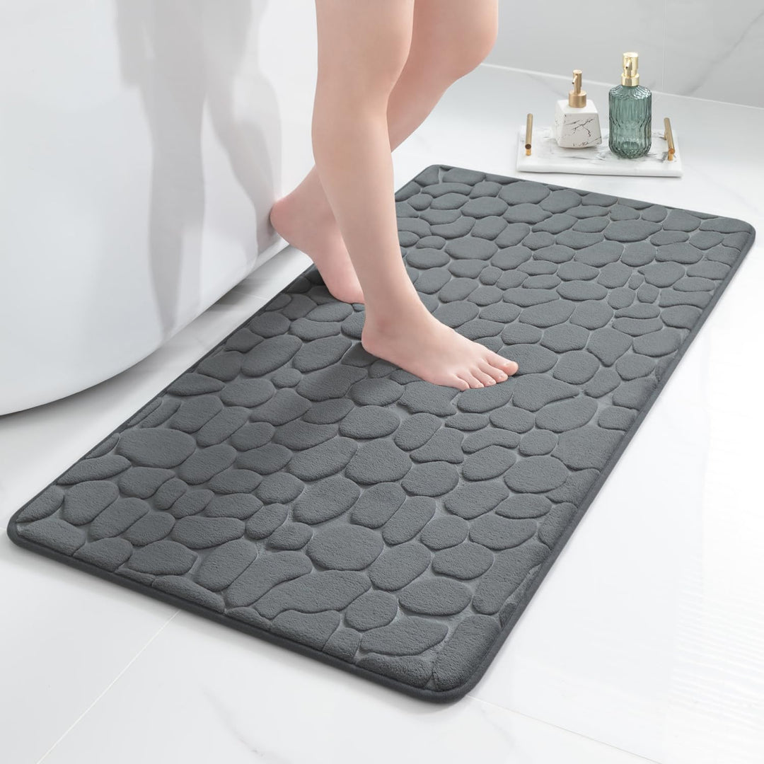 chakme Badematte Memoryschaum Badteppich Memory Foam Duschvorleger Saugfähige Badvorleger Badezimmer