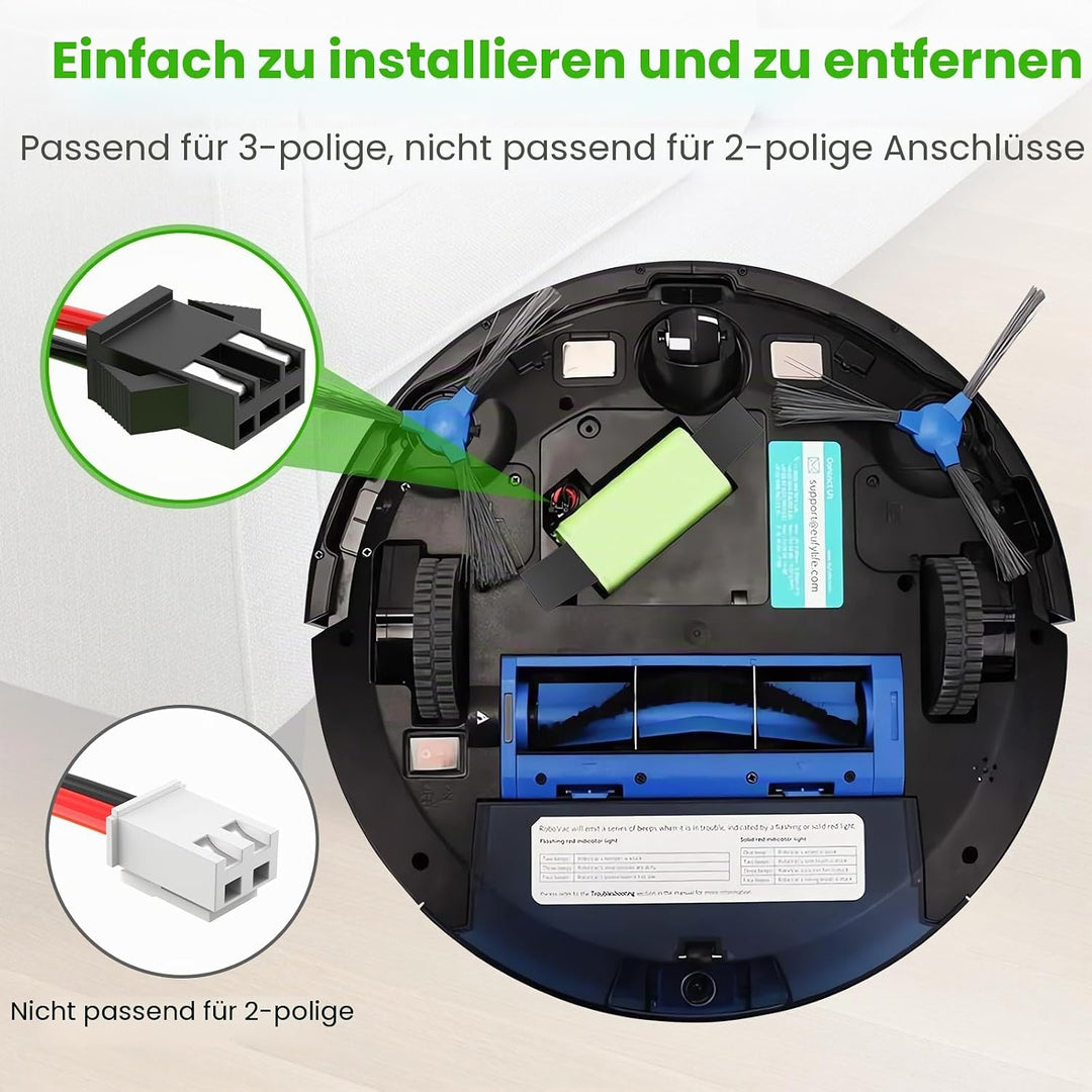 ASUNCELL 4000 mAh 57.6Wh 14.4V Ersatzakku für RoboVac 11 Li-Ion-Akku, kompatibel mit RoboVac 11S 11S