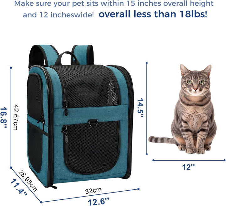 apollo walker HundeRucksack und KatzenRucksack für Kleine Haustiere(Belastbarkeit 2-15kg) - Gepolste