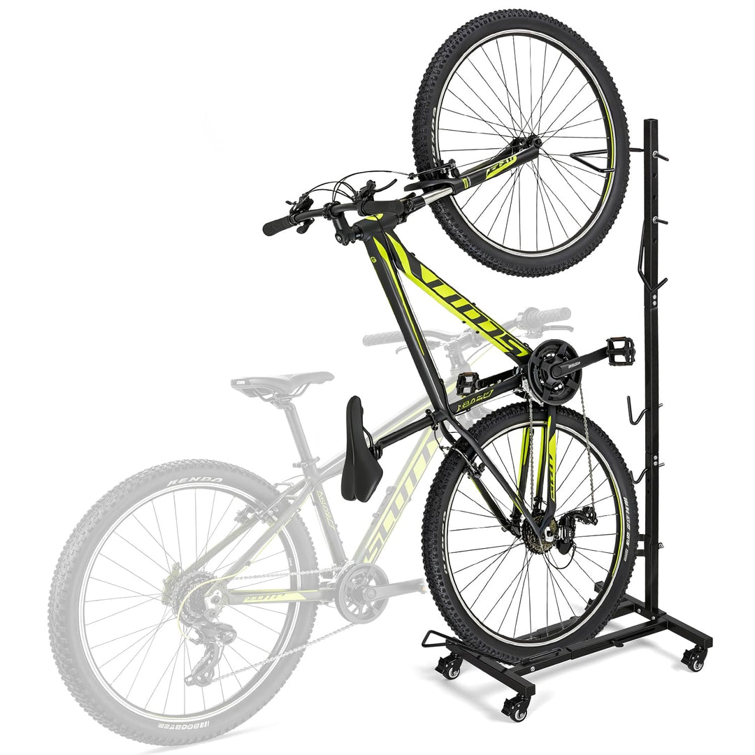 Fahrradständer Vertikal mit Feststellrollen, ohne Bohren 1 Stück, 1 Stück