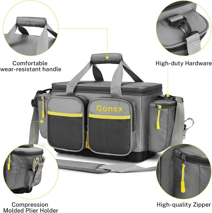 Gonex Angeltasche, Wasserabweisende Aufbewahrungstasche aus Polyestermaterial mit gepolstertem Schul