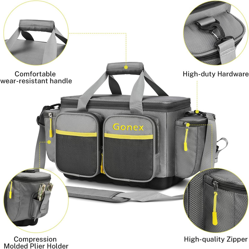 Gonex Angeltasche, Wasserabweisende Aufbewahrungstasche aus Polyestermaterial mit gepolstertem Schul