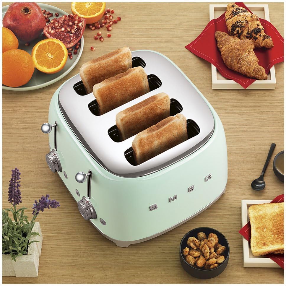 SMEG TSF03PGEU Toaster, Pastellgrün, Pastellgrün
