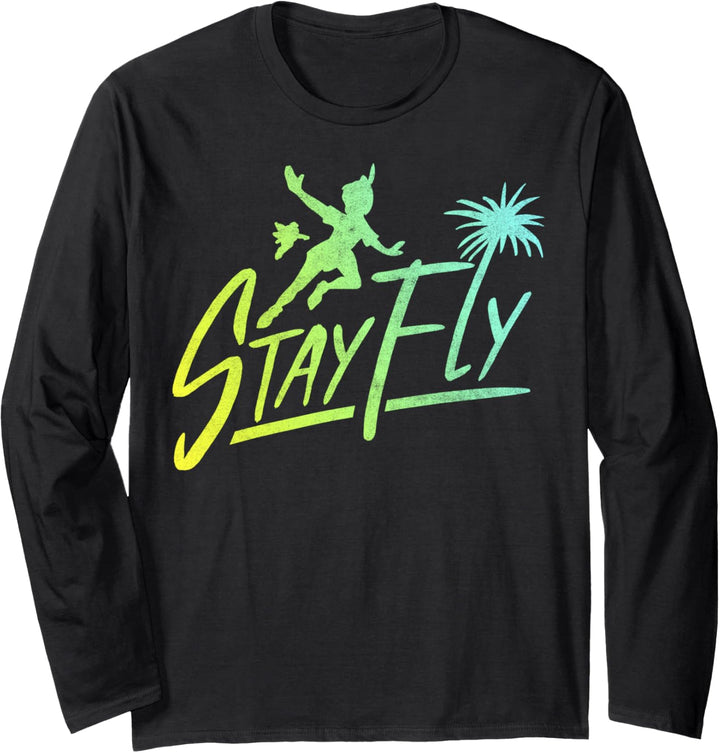 Disney Peter Pan Stay Fly Gradient Silhouette Langarmshirt
