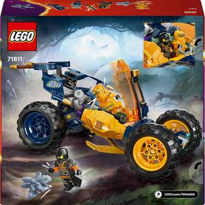 LEGO NINJAGO Arins Ninja-Geländebuggy, Ninja-Spielzeug mit Auto, Drache und 4 Mini-Figuren, Abenteue