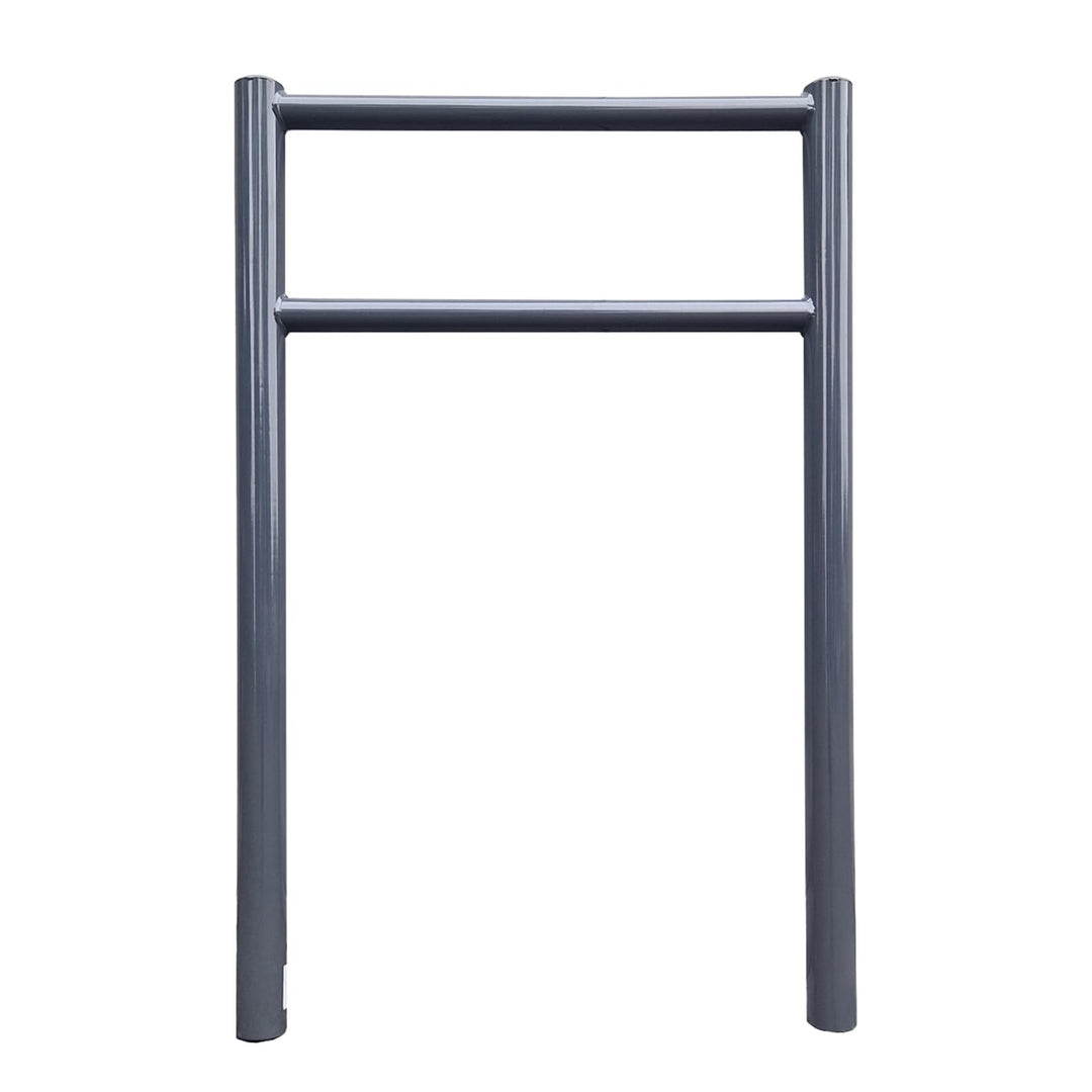 TRUTZHOLM Fahrradanlehnbügel mit Knieholm 115x75 cm Stahl pulverbeschichtet Ø 60 mm Anlehnbügel zum